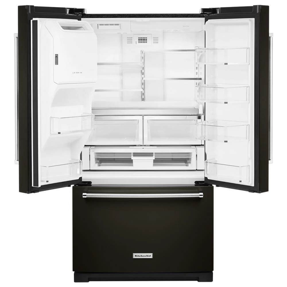 26.8 cu. ft. 36-Inch Width Standard Depth French Door Refrigerator with Exterior Ice and Water and PrintShield™ Finish - Image 7