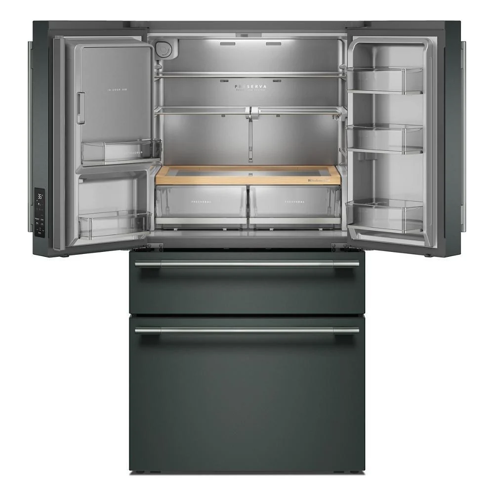 Kitchenaid KRMF436SJP 29 cu. ft. French Door Refrigerator with Exterior Water and Ice and FreshChill™ Full-Width Refrigerated Drawer - Image 9