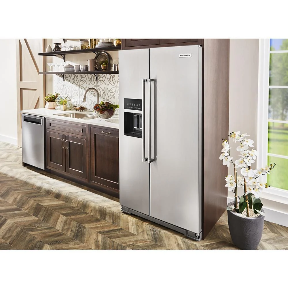 Kitchenaid KRSC700HPS 19.9 cu ft. Counter-Depth Side-by-Side Refrigerator with Exterior Ice and Water and PrintShield™ finish - Image 11