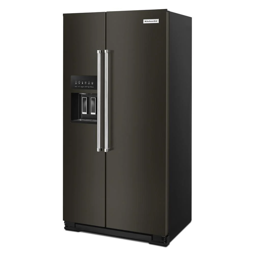 Kitchenaid KRSC703HBS 22.6 cu ft. Counter-Depth Side-by-Side Refrigerator with Exterior Ice and Water and PrintShield™ finish - Image 4