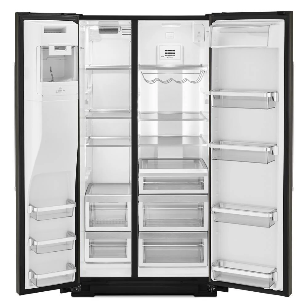 Kitchenaid KRSF705HBS 24.8 cu ft. Side-by-Side Refrigerator with Exterior Ice and Water and PrintShield™ Finish - Image 7