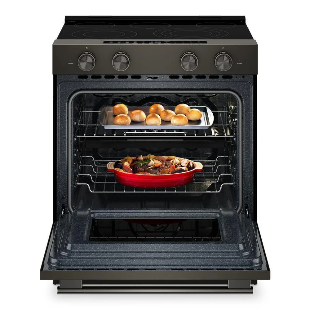 Kitchenaid KSES530SBE 5.3 Cu. Ft. Smart Slide-in Electric Range with Two Even-Heat™ Hyper Elements and Convection Cooking Modes - Image 12