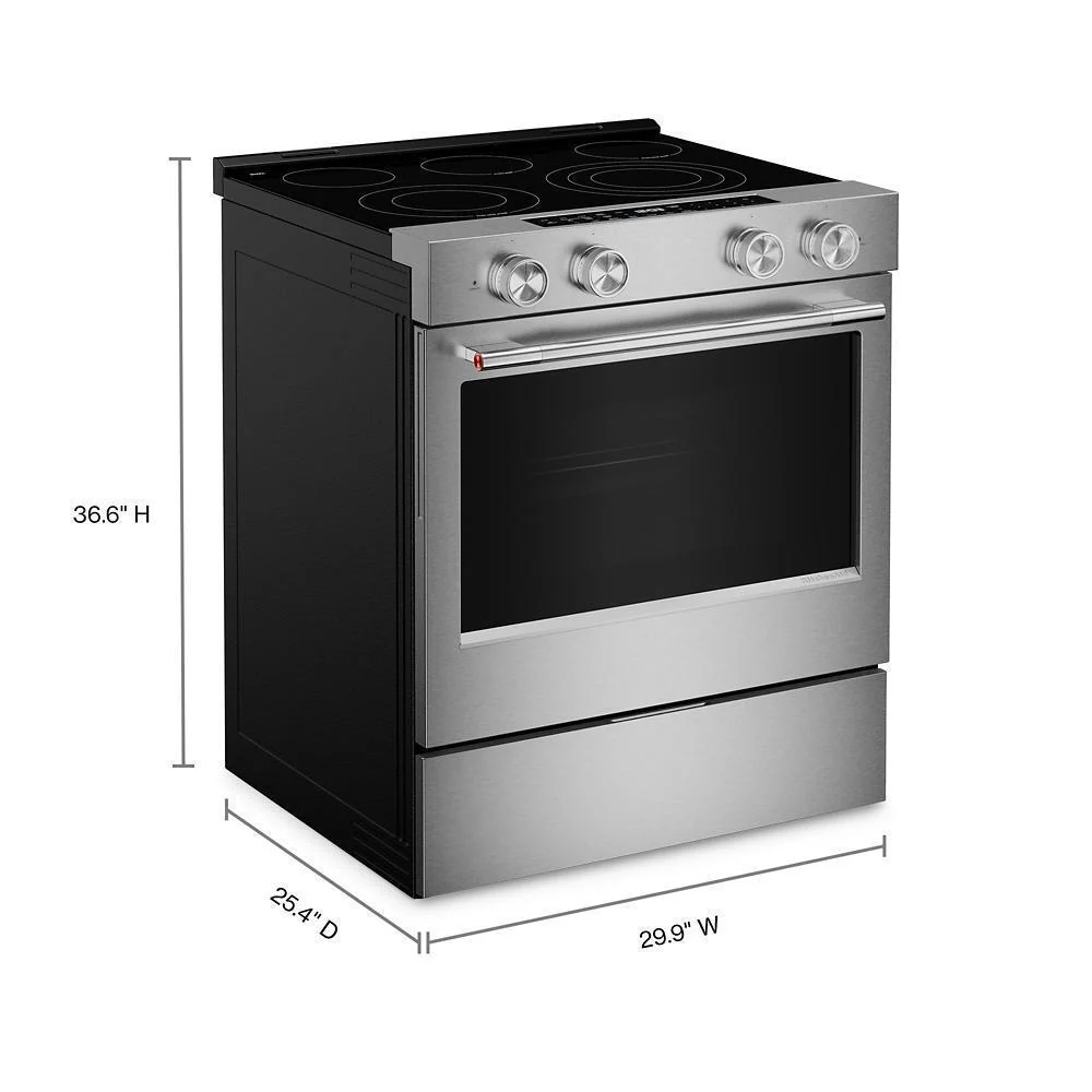 Kitchenaid KSES530SPS 5.3 Cu. Ft. Smart Slide-in Electric Range with Two Even-Heat™ Hyper Elements and Convection Cooking Modes - Image 4