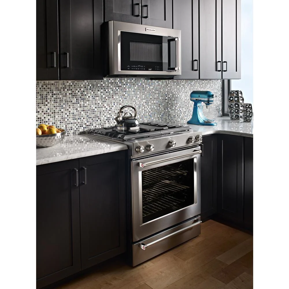 Kitchenaid KSGB900ESS 30-Inch 5 Burner Gas Convection Slide-In Range with Baking Drawer - Image 23