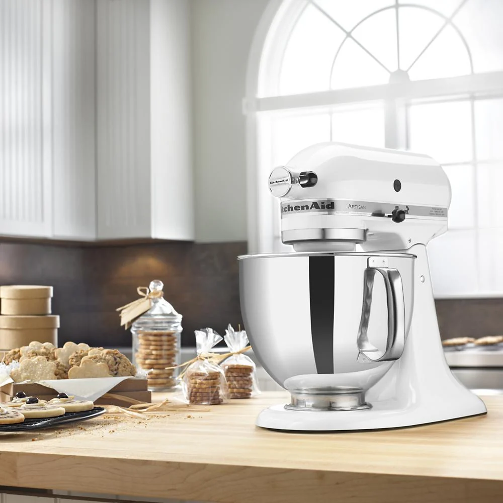 Kitchenaid KSM150PSWH Artisan® Series 5 Quart Tilt-Head Stand Mixer - Image 11