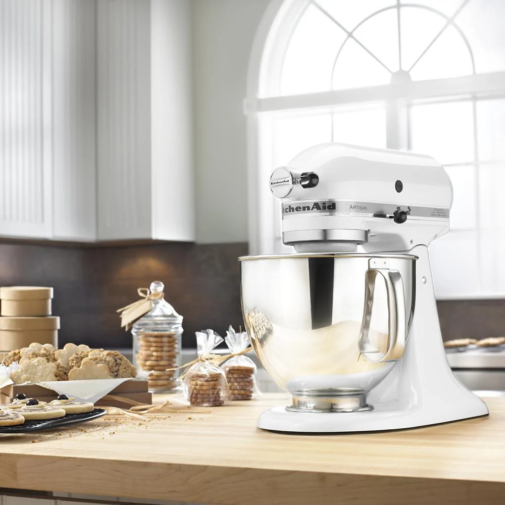 Kitchenaid KSM150PSWH Artisan® Series 5 Quart Tilt-Head Stand Mixer - Image 15
