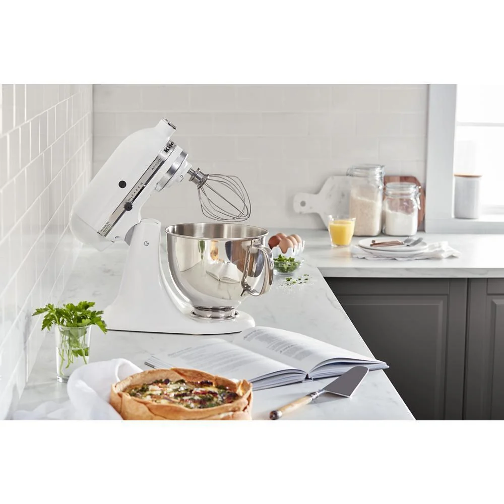 Kitchenaid KSM150PSWH Artisan® Series 5 Quart Tilt-Head Stand Mixer - Image 2
