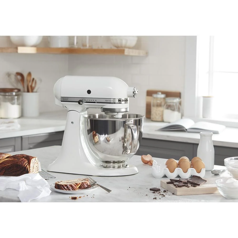 Kitchenaid KSM150PSWH Artisan® Series 5 Quart Tilt-Head Stand Mixer - Image 3