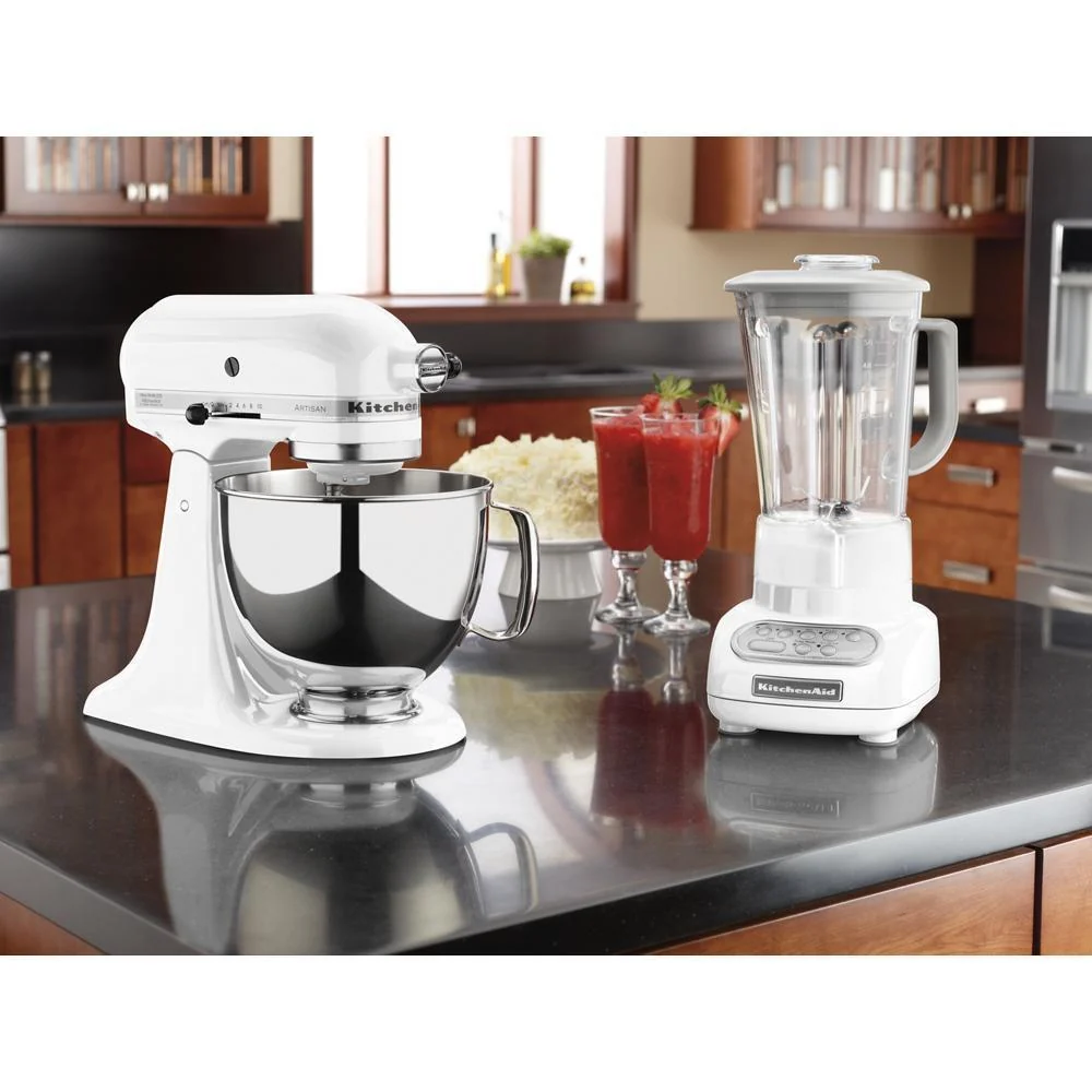 Kitchenaid KSM150PSWH Artisan® Series 5 Quart Tilt-Head Stand Mixer - Image 9