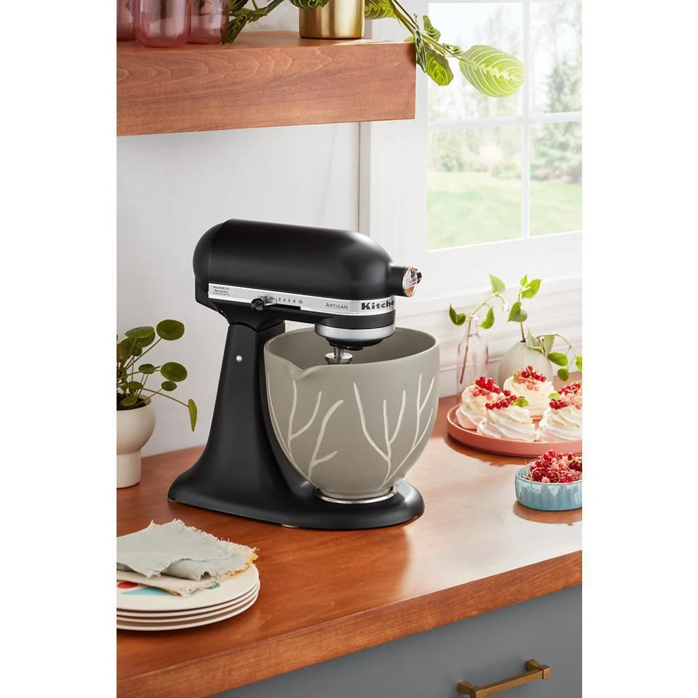 Kitchenaid KSM2CB5BL 5 Quart Bare Leaves Ceramic Bowl - Image 3