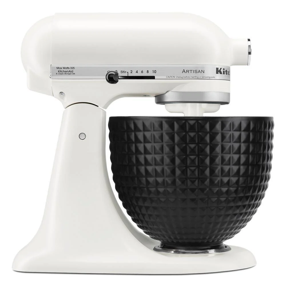 Kitchenaid KSM2CB5LS 5 Quart Black Studded Ceramic Bowl - Image 4