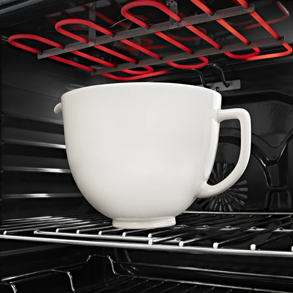 Kitchenaid KSM2CB5LW 5 Quart White Chocolate Ceramic Bowl - Image 3