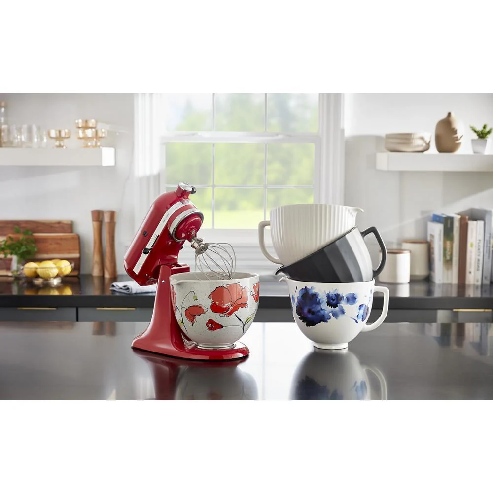 Kitchenaid KSM2CB5PPY 5 Quart Poppy Ceramic Bowl - Image 3