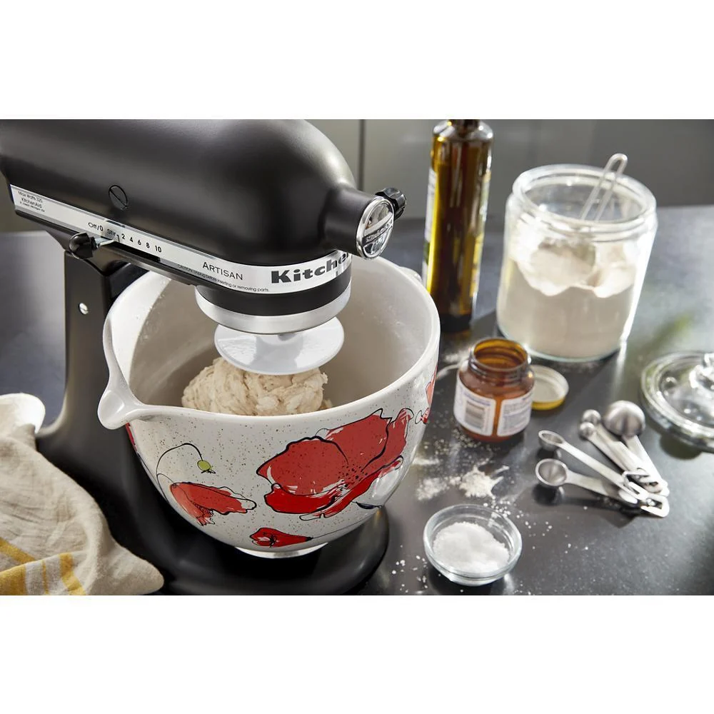 Kitchenaid KSM2CB5PPY 5 Quart Poppy Ceramic Bowl - Image 5