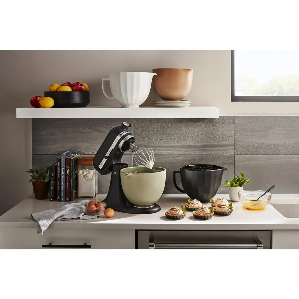 Kitchenaid KSM2CB5PWS 5 Quart White Shell Ceramic Bowl - Image 3