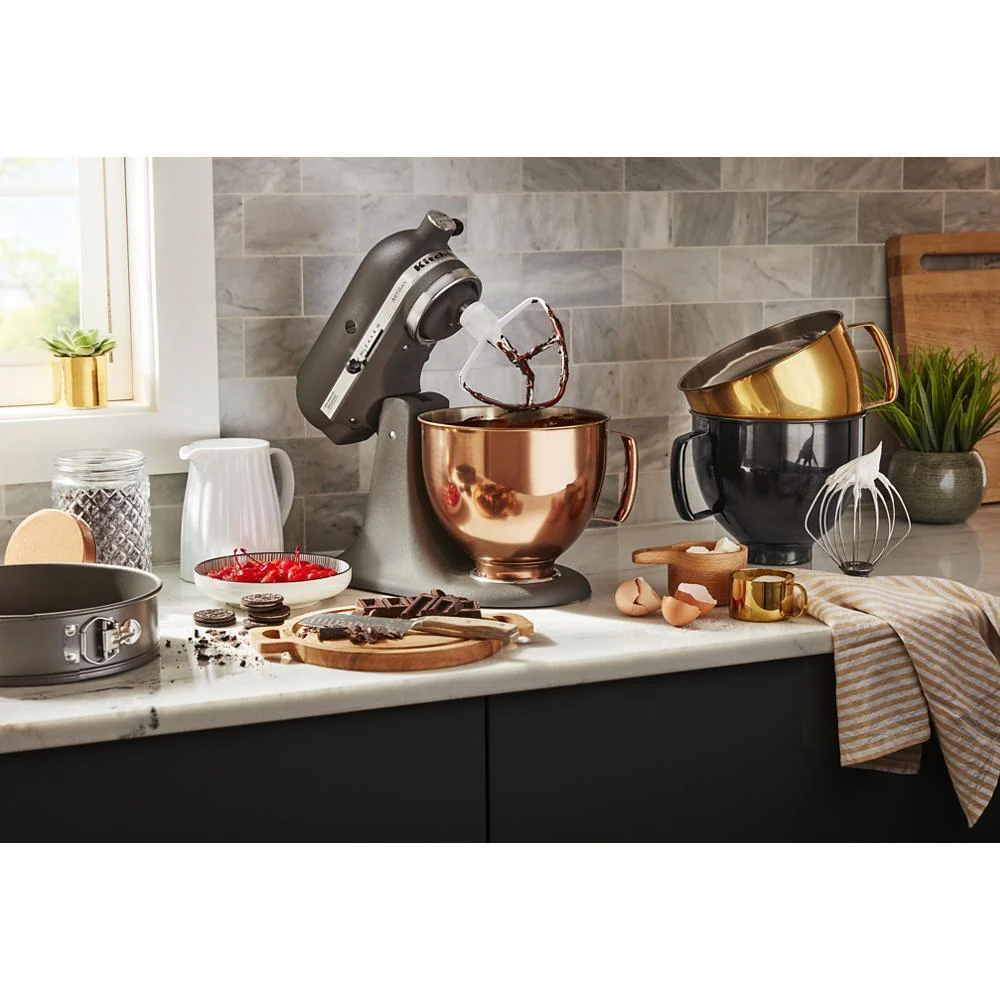 Kitchenaid KSM5SSBRB 5 Quart Tilt-Head Metallic Finish Stainless Steel Bowl - Image 3