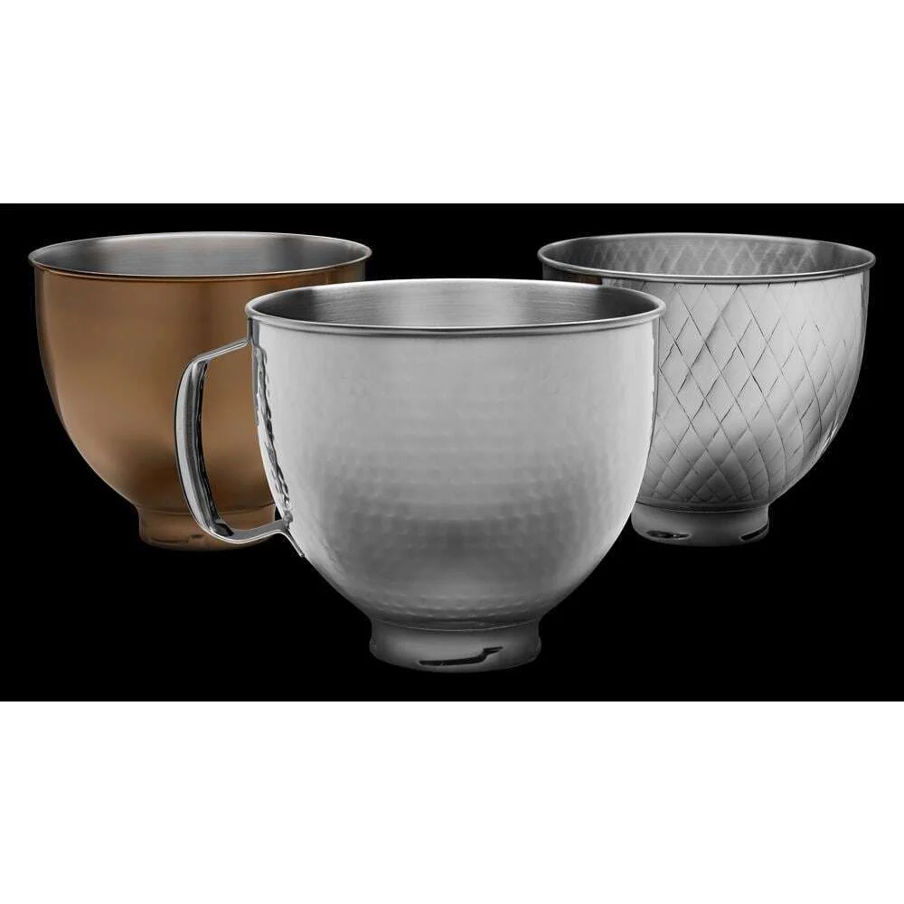 Kitchenaid KSM5SSBRB 5 Quart Tilt-Head Metallic Finish Stainless Steel Bowl - Image 5