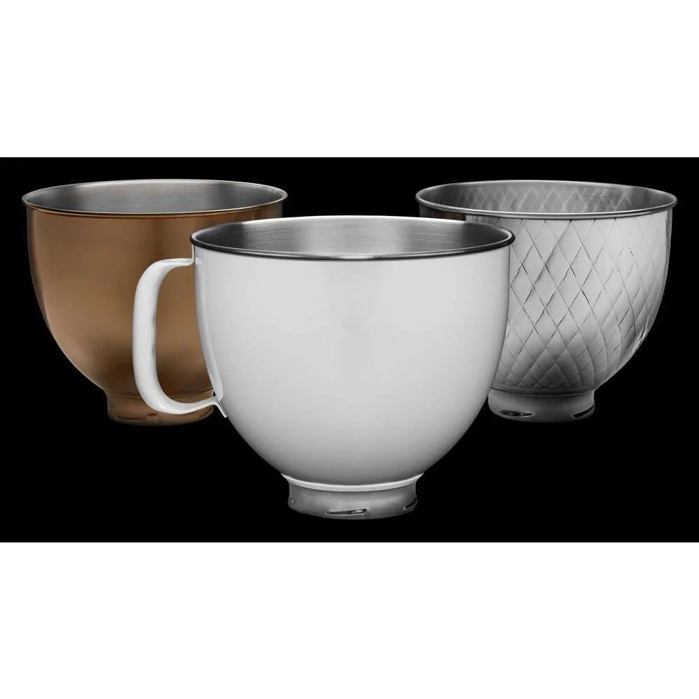 Kitchenaid KSM5SSBRB 5 Quart Tilt-Head Metallic Finish Stainless Steel Bowl - Image 9