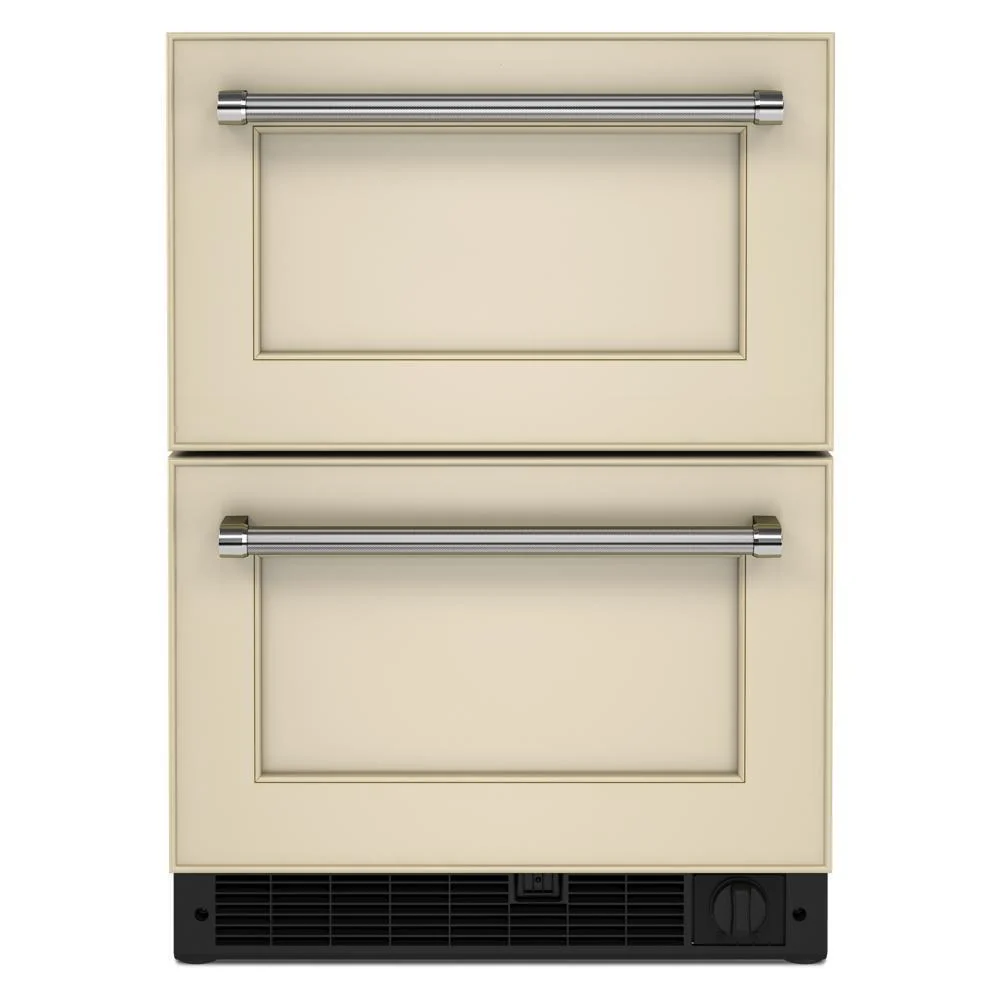 Kitchenaid KUDF204KPA 24" Panel-Ready Undercounter Double-Drawer Refrigerator/Freezer