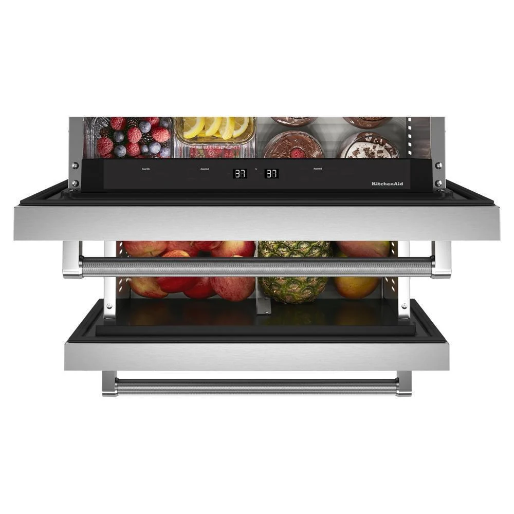 Kitchenaid KUDR204KSB 24" Stainless Steel Undercounter Double-Drawer Refrigerator - Image 8