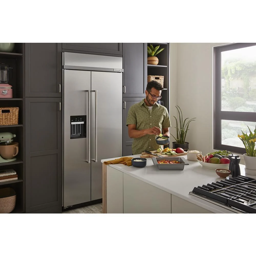 Kitchenaid KURR314KSS 24" Undercounter Refrigerator with Glass Door and Shelves with Metallic Accents - Image 23
