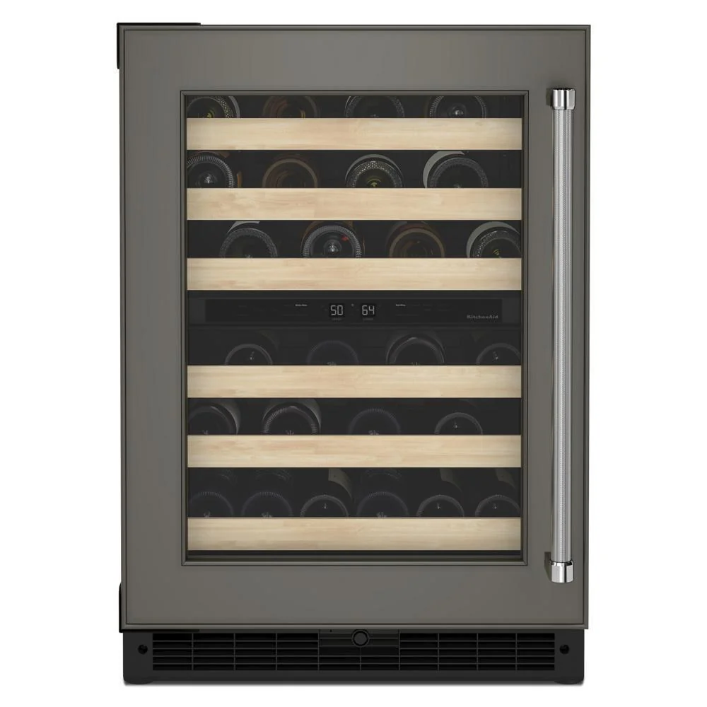 Kitchenaid KUWL214KPA 24" Panel-Ready Undercounter Wine Cellar with Wood-Front Racks - Image 4
