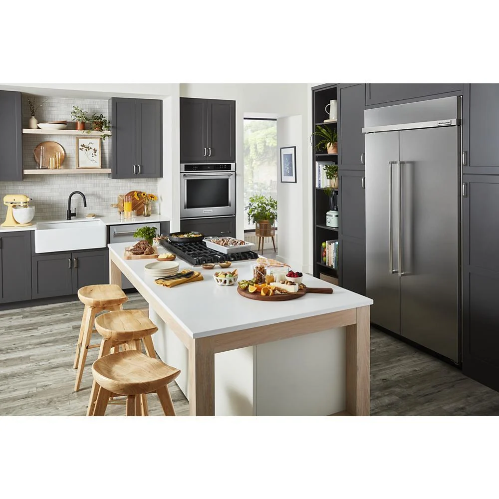 Kitchenaid KUWL314KSS 24" Undercounter Wine Cellar with Glass Door and Metal-Front Racks - Image 18