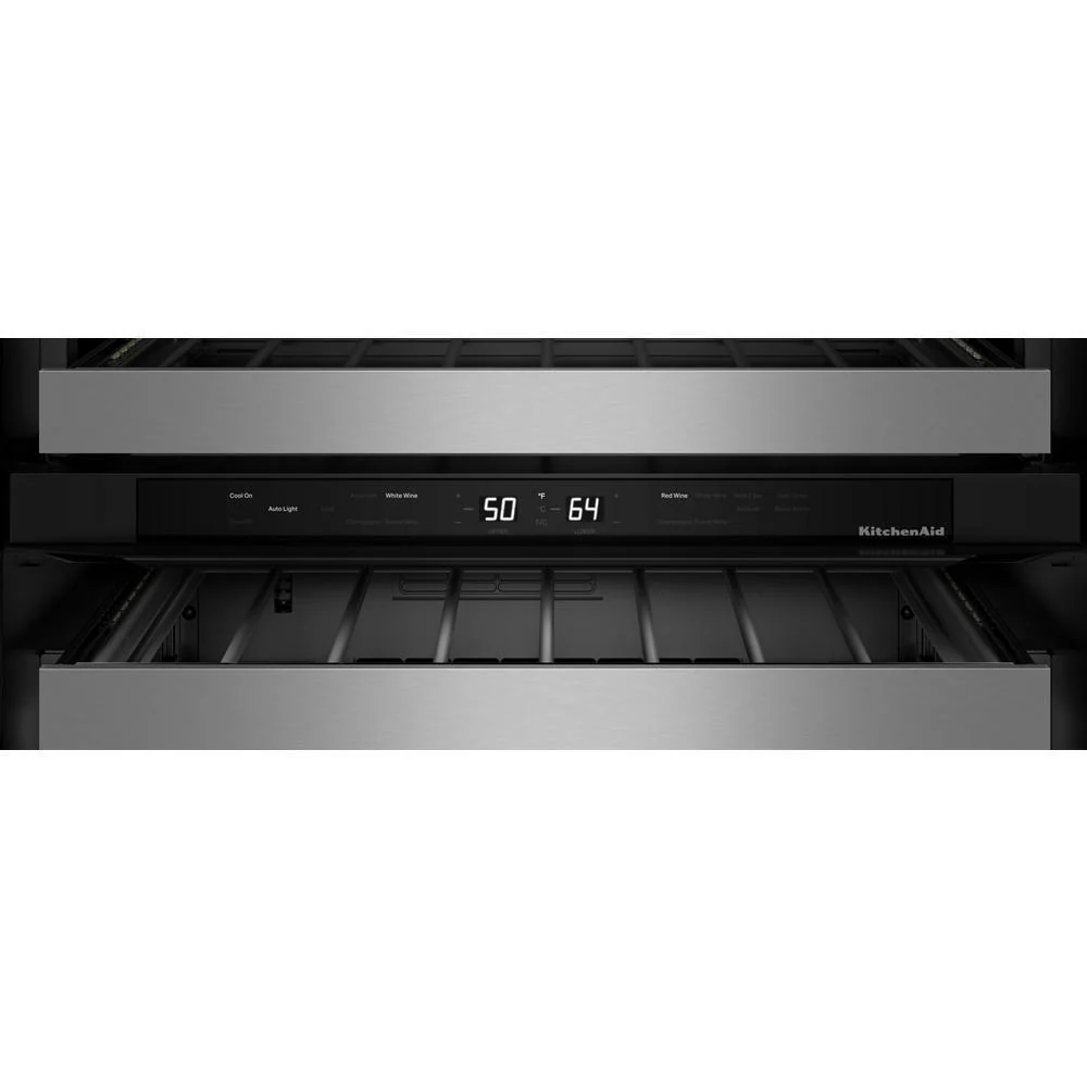 Kitchenaid KUWR324SSB 24" Undercounter Wine Cellar with Full-Extension Metal-Front Racks - Image 10