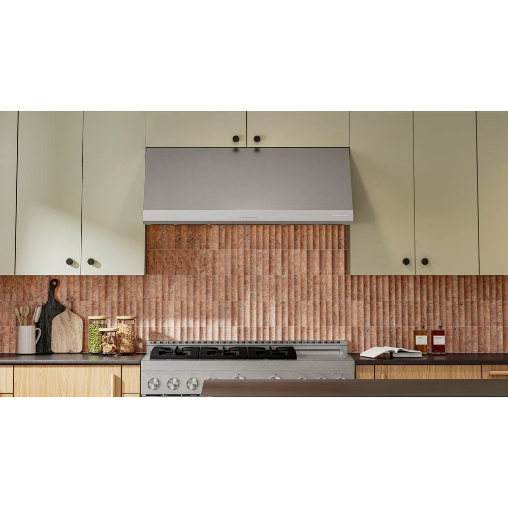 Kitchenaid KVWC908KSS 48'' 585 or 1170 CFM Motor Class Commercial-Style Wall-Mount Canopy Range Hood - Image 3