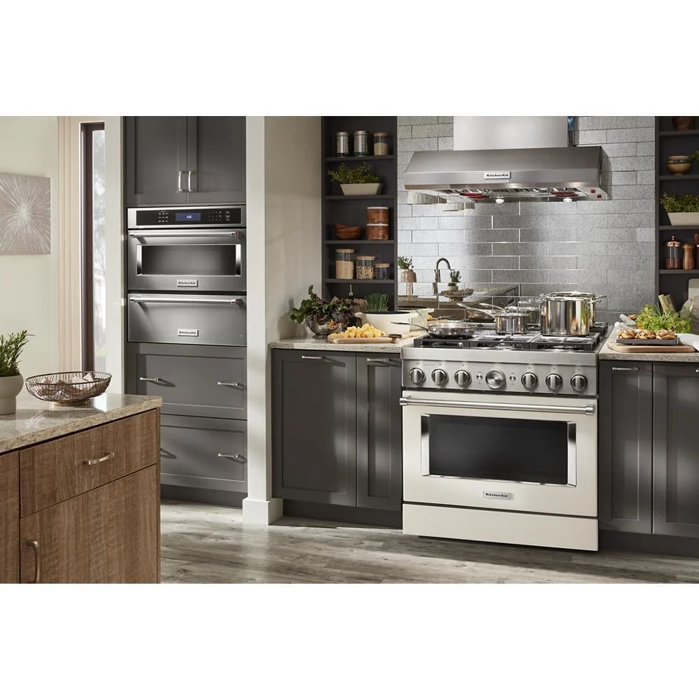 Kitchenaid KVWC956KSS 36" 585 or 1170 CFM Motor Class Commercial-Style Wall-Mount Canopy Range Hood - Image 12