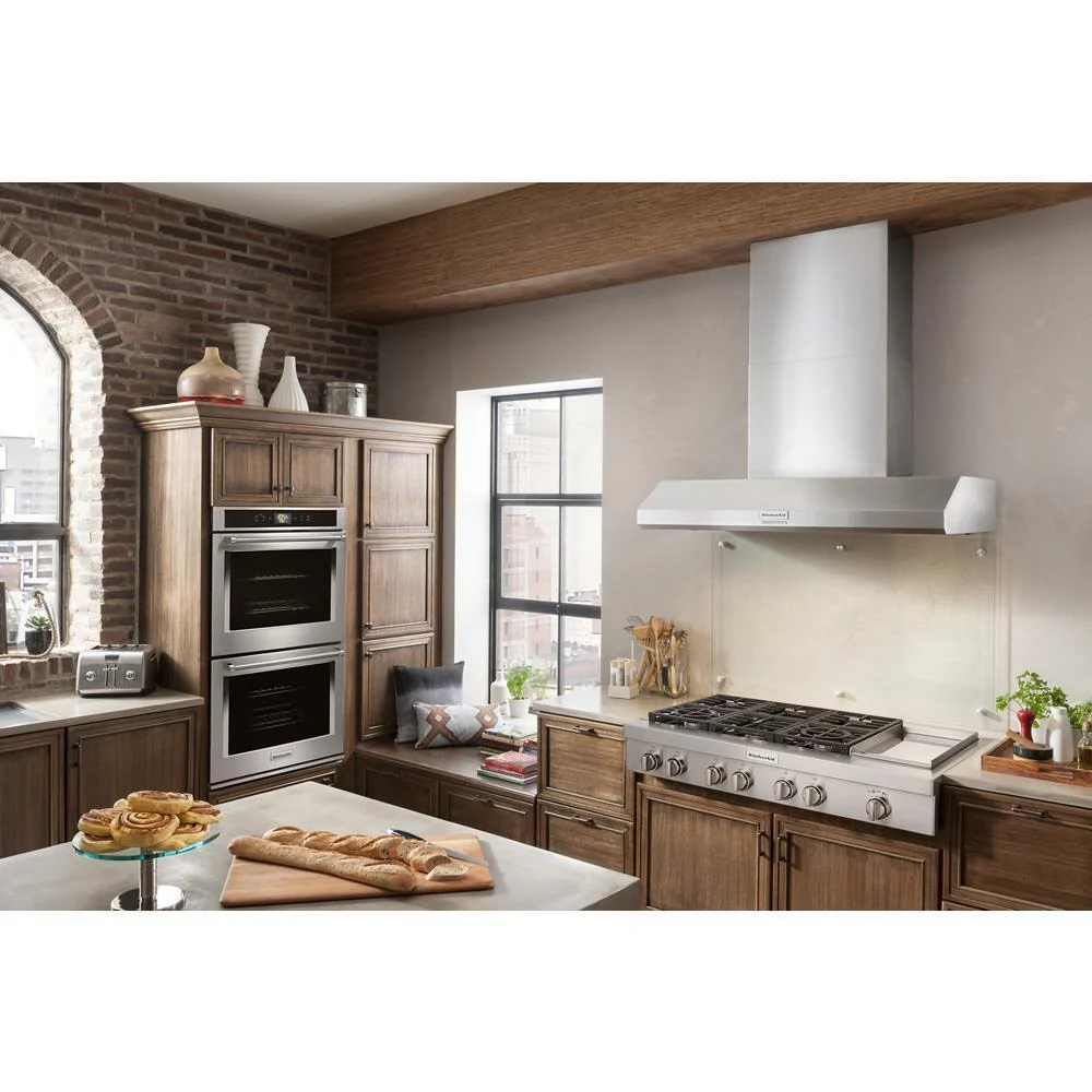 Kitchenaid KVWC958KSS 48'' 585 or 1170 CFM Motor Class Commercial-Style Wall-Mount Canopy Range Hood - Image 13