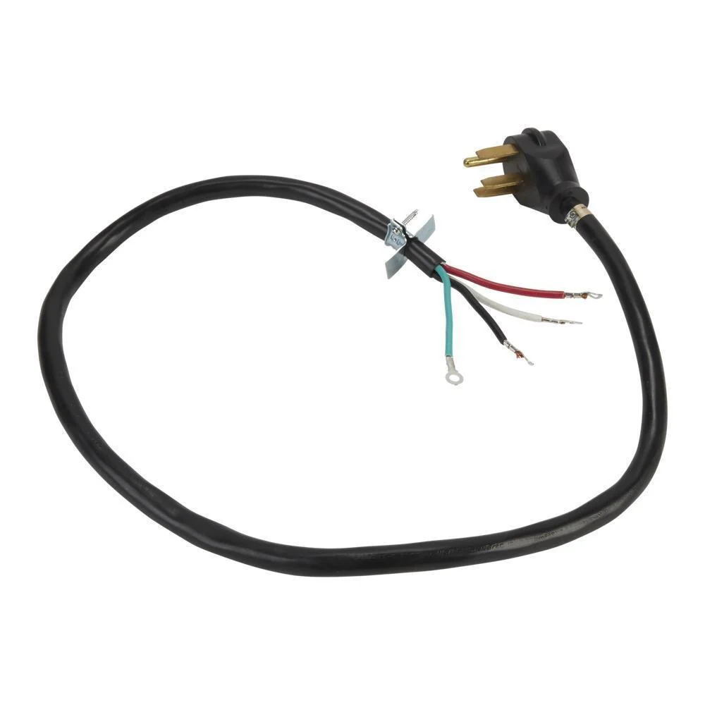 Kitchenaid PT400 4' Electric Range Power Cord 4 Wire 40 Amp Right Angle Plug