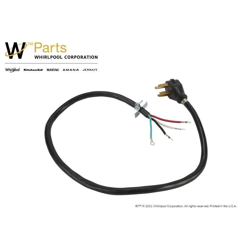 Kitchenaid PT400 4' Electric Range Power Cord 4 Wire 40 Amp Right Angle Plug - Image 6