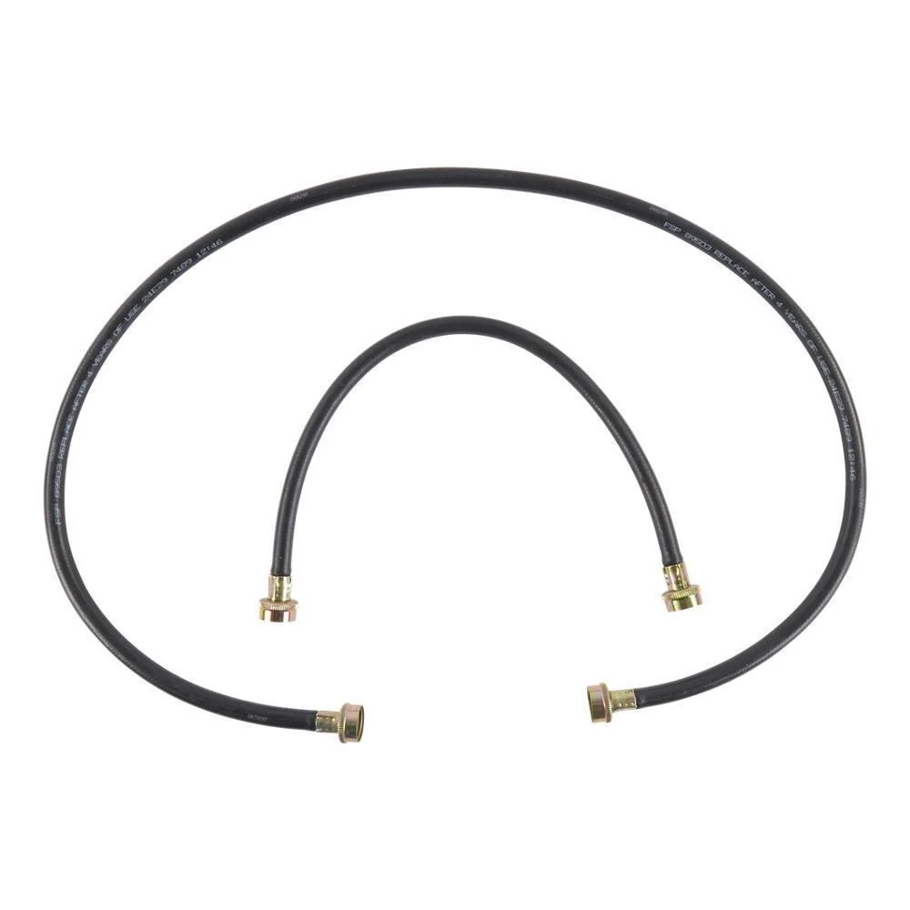Kitchenaid W10044609A 5' Black Steam Dryer Hose Kit - Image 2