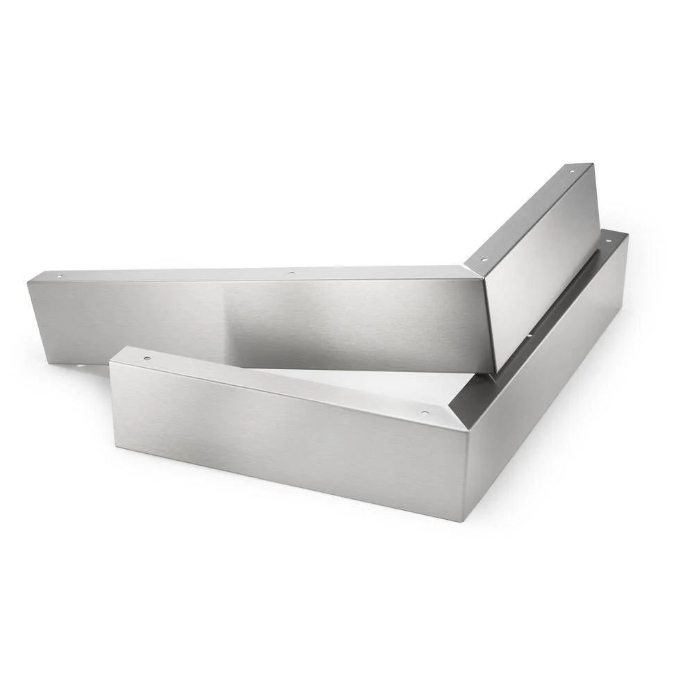 Kitchenaid W10164745 3" X 17 1/4" X 11" Over-The-Range Microwave Trim Kit with stainless steel trim pieces, mounting hardware, & instructions - Image 3