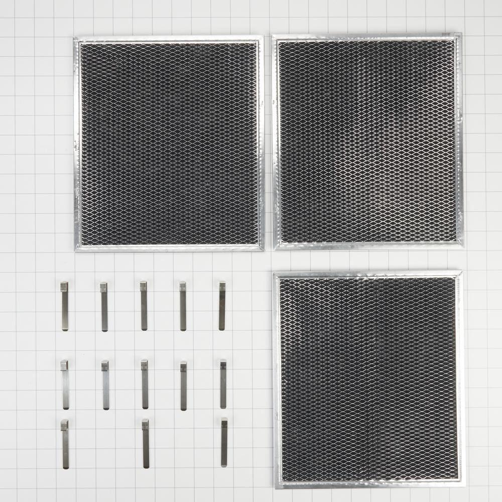 Kitchenaid W10412939 Range Hood Charcoal Replacement Filter Kit for Models IH6302YS, IHW6302YB, IHW7302YS (Includes 3 Filters and 12 Clips) - Image 3