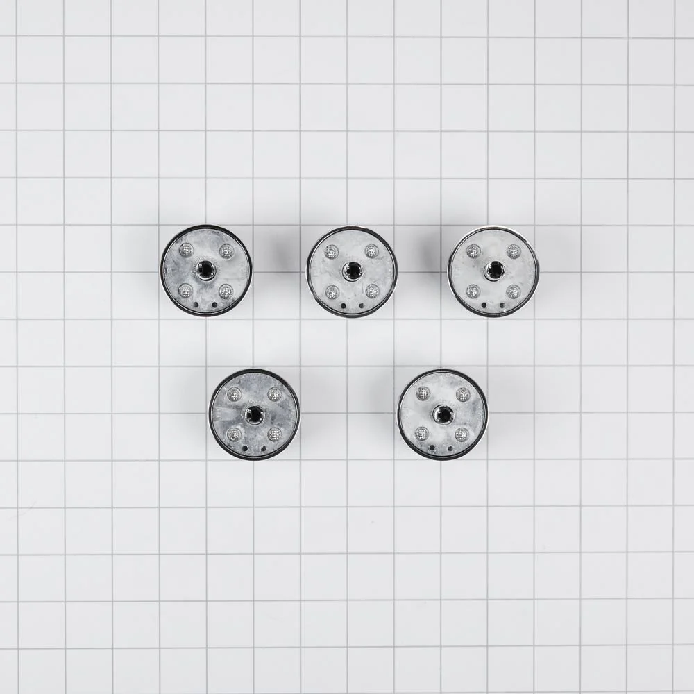 Kitchenaid W10698166 Gas Cooktop Control Knob Kit (Set of 5) - Stainless Steel - Image 3