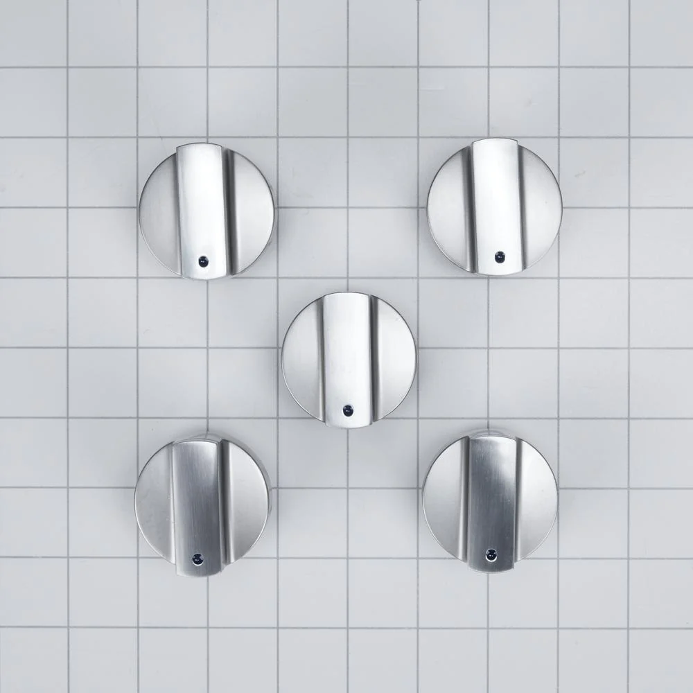 Kitchenaid W10724598 Premium Gas Cooktop Knob Kit (Set of 5) for Various MGC7430 and MGC7536 Models