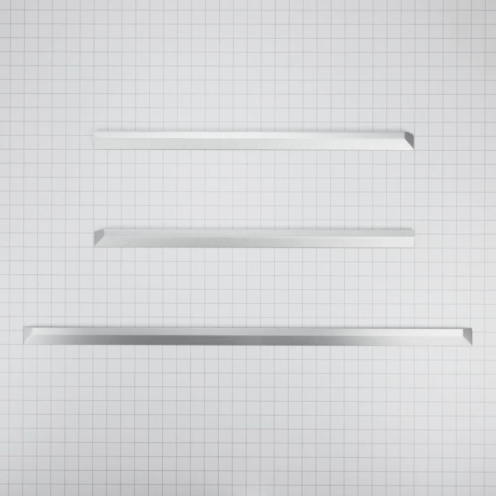 Kitchenaid W10731887 Slide-In Range & Countertop Trim Kit, Stainless Steel, with (1) left side trim, (1) right side trim, and (1) rear trim - Image 2