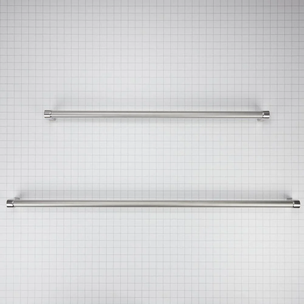 W10782874 KitchenAid® 30-IN Bottom Mount Refrigerator Handle Kit with Red Medallions for Panel-Ready Models - Image 2