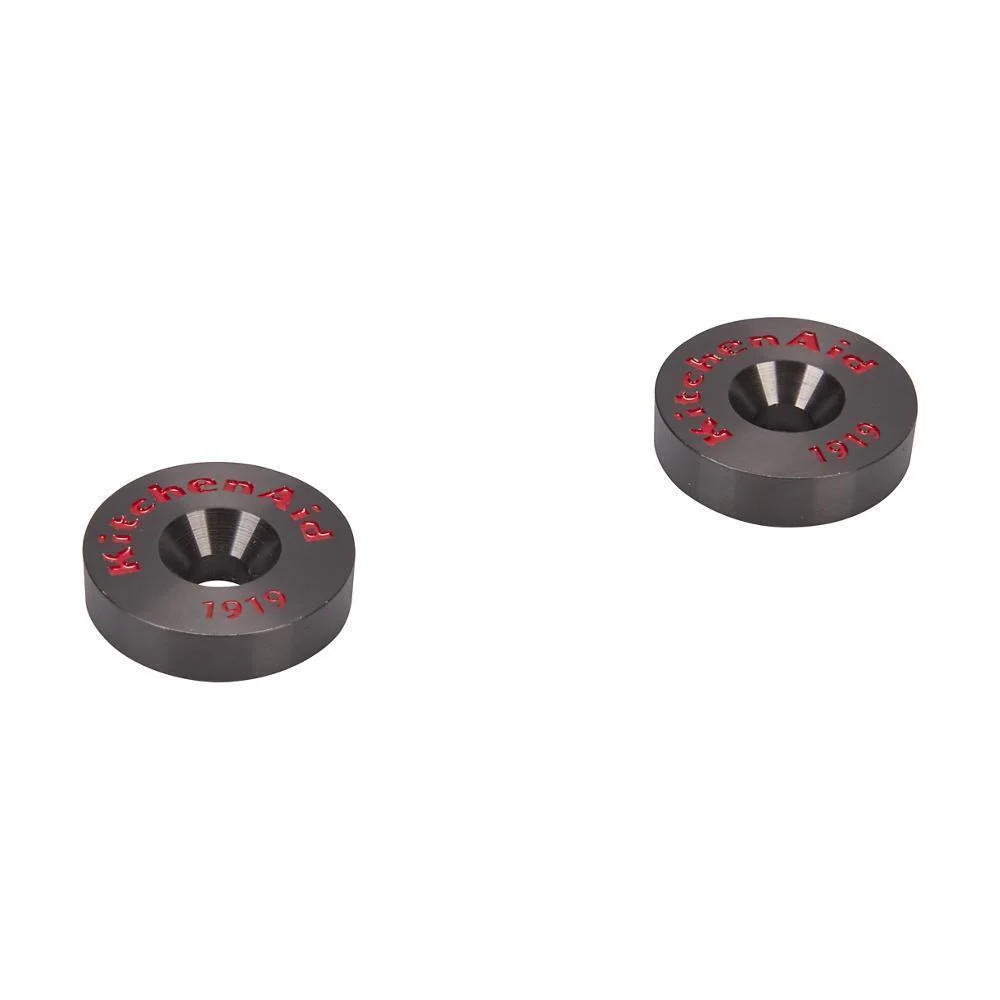 Kitchenaid W10846206 Refrigerator Handle Medallion Kit with 2 Medallions and Wrenches for KAD Models - Black