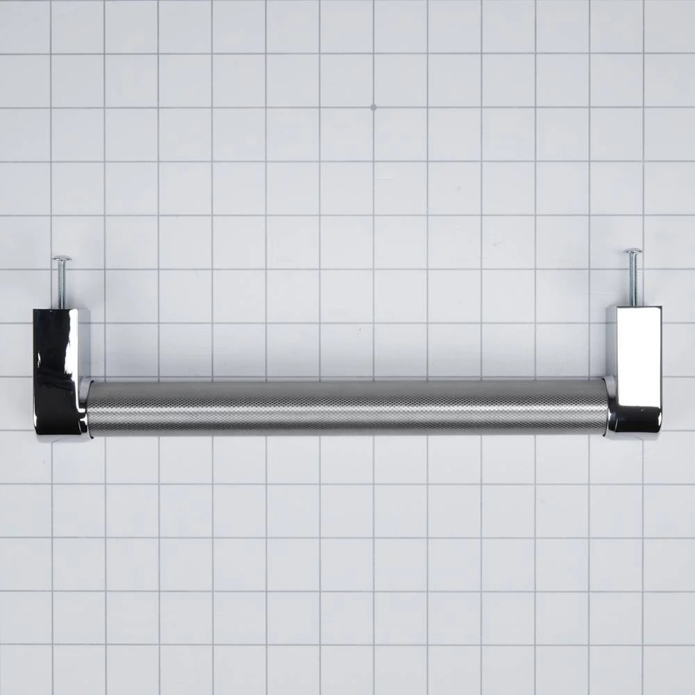 Kitchenaid W10893500 Panel-Ready Compactor Handle Kit - Stainless Steel with Textured Straight Bar and Red Medallion Ends for KitchenAid Model KTTS505EPA (Includes Hardware) - Image 3