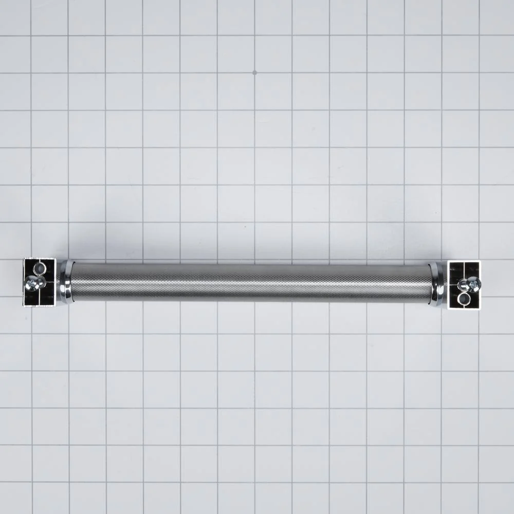 Kitchenaid W10893500 Panel-Ready Compactor Handle Kit - Stainless Steel with Textured Straight Bar and Red Medallion Ends for KitchenAid Model KTTS505EPA (Includes Hardware) - Image 4