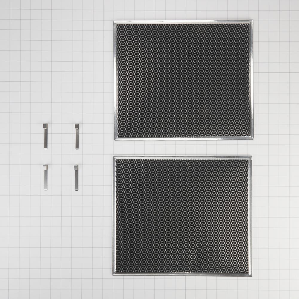 Kitchenaid W10905734 30-IN Range Hood Recirculation Filter Kit - Silver (Includes Two 16 1/2-IN X 11 1/2-IN Charcoal Filters and Four Clips) - Image 4