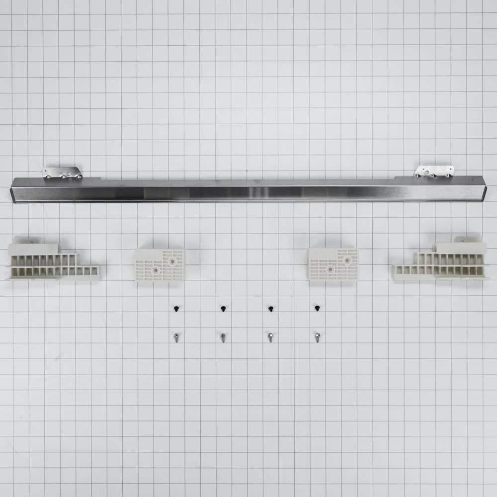 Kitchenaid W11173704 30" Combination Wall Range Flush Installation Trim Kit, Black/Stainless Steel, fits WOC75EC0HV - Image 2