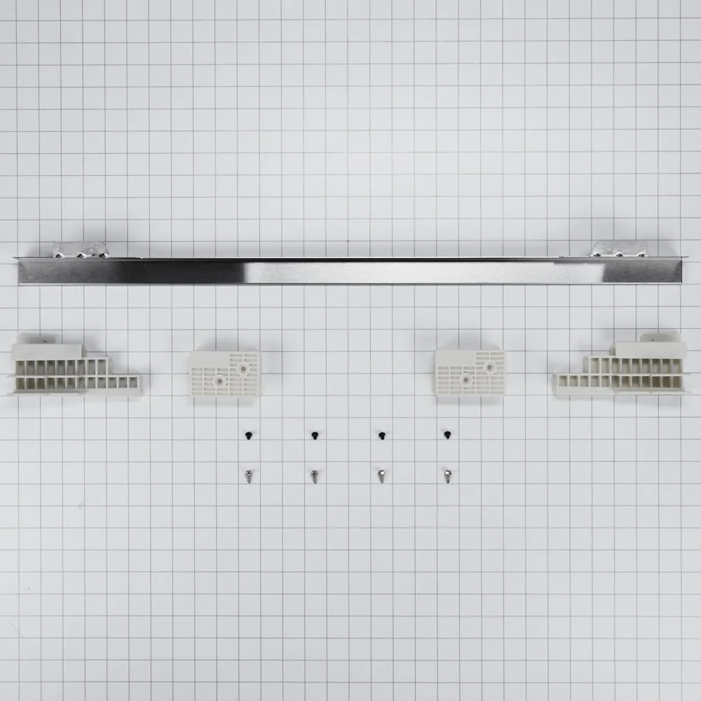 Kitchenaid W11173704 30" Combination Wall Range Flush Installation Trim Kit, Black/Stainless Steel, fits WOC75EC0HV - Image 3