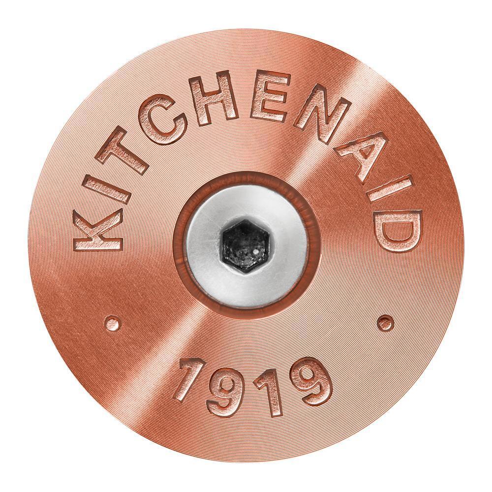 W11368841CF KitchenAid Commercial-Style Range Handle Medallion Kit - Copper (Includes Two Medallions, Screws, and One 1/8-IN Hex Wrench) - Image 4