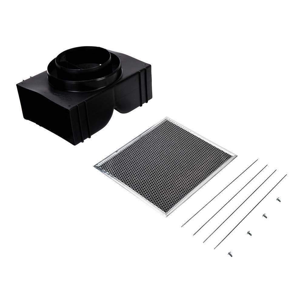 Kitchenaid W11430929 Range Island Hood Recirculation Kit - Silver (Includes Two Charcoal Filters, Four Clips, and One Deflector Damper)