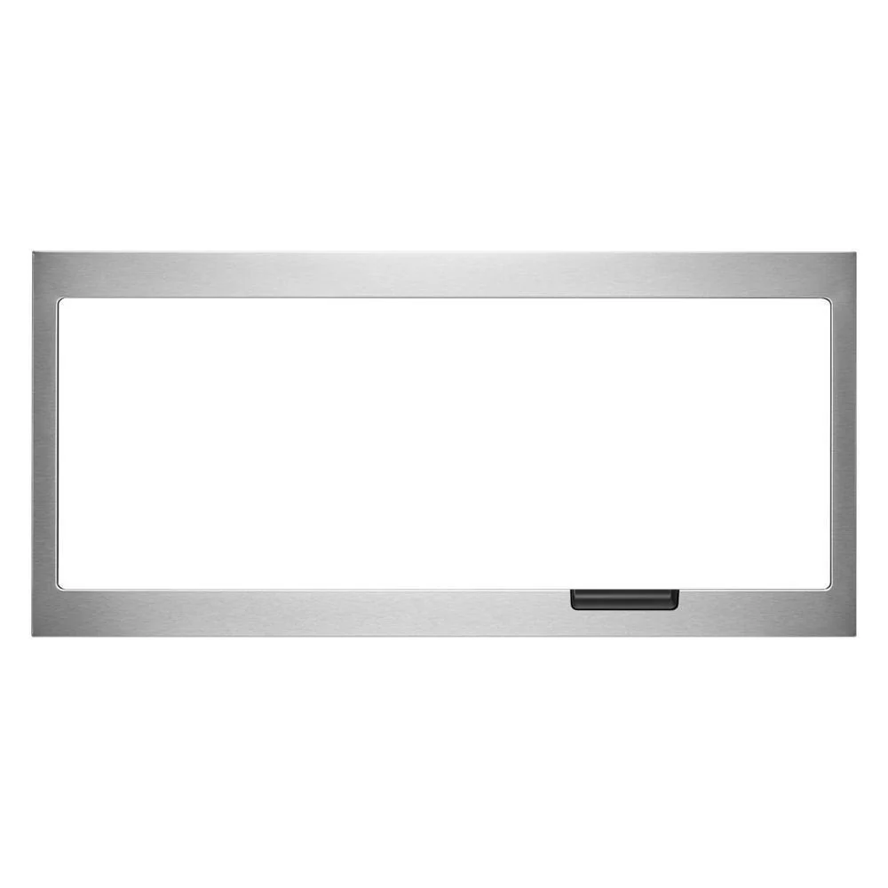 Kitchenaid W11451314 Built-In Low Profile Microwave Slim Trim Kit with Pocket Handle, Stainless Steel, fits cut-out height 12" - Image 8