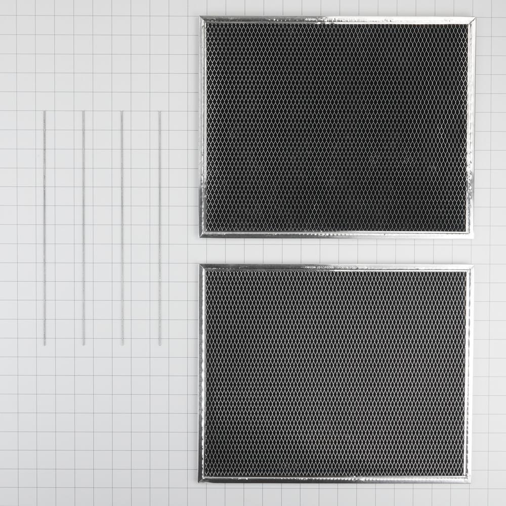 Kitchenaid W11584494 Range Hood Filter Kit (Includes Two Charcoal Filters and Four Clips) - Image 2